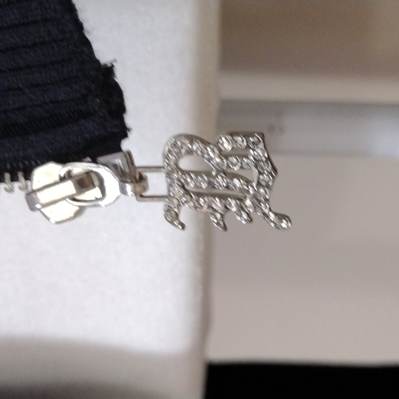 BCBG Black Jacket w/ Logo Detail - Picture 3 of 10